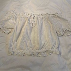 Cropped Embroidered Blouse